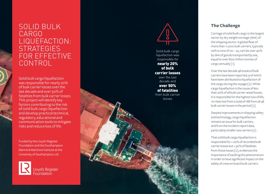 Solid bulk cargo liquefaction brochure page 2