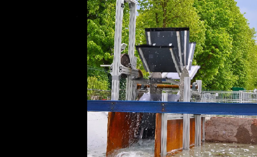 A water wheel on a small river