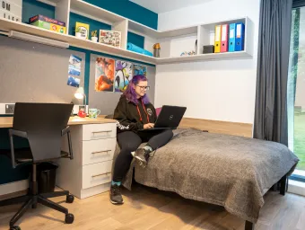 Student accommodation bedroom