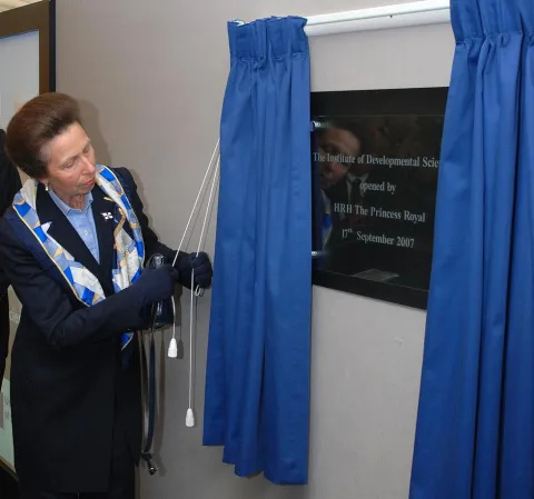 Princess Anne opening the Institute of Developmental Sciences in 2007